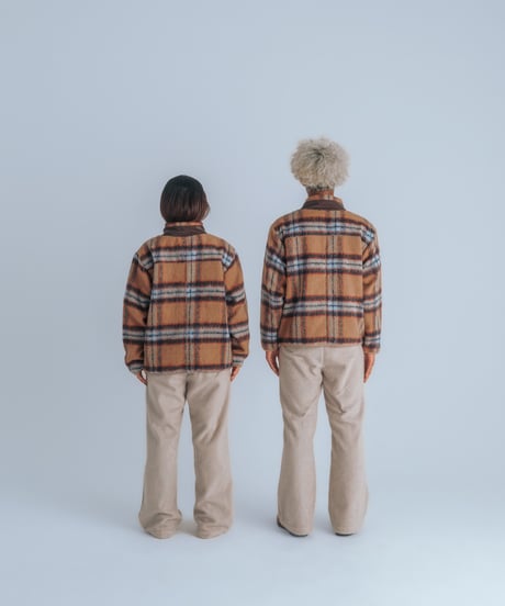 reversible boa jacket (Multi brown)