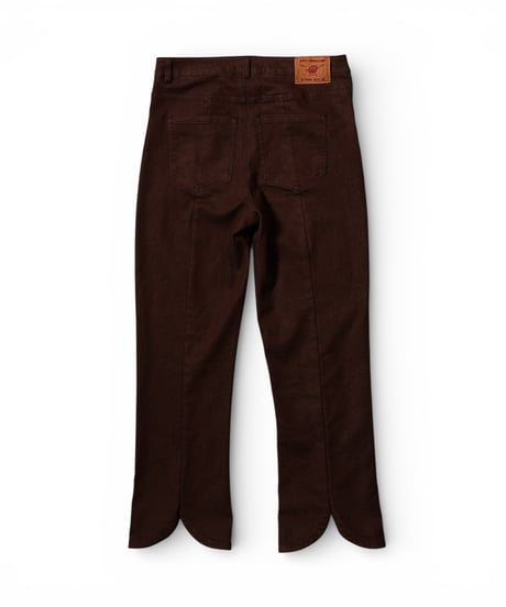 petal stretch  denim pants(brown)