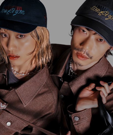 “CONNECTION” cap(charcoal)