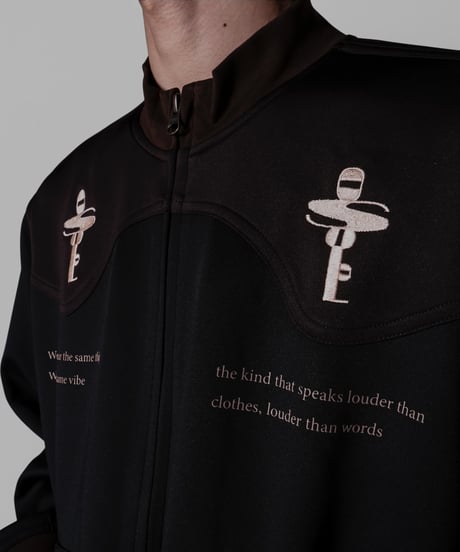 key logo western track jacket(black)