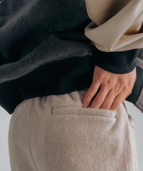 micro fleece slacks (Beige)