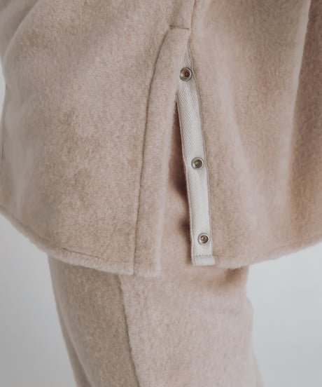 micro fleece shirt jacket  (Beige)