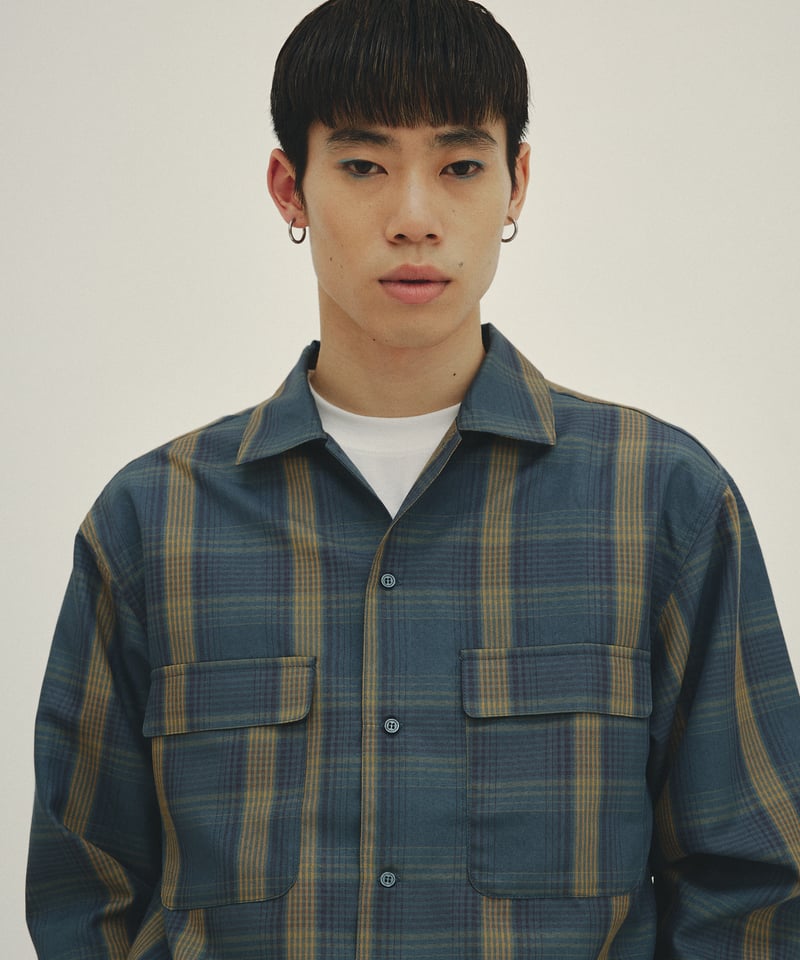 メンズウェア efflorescence open collar shirt OPEN COLLAR SHIRT – GOAT ESSENCE
