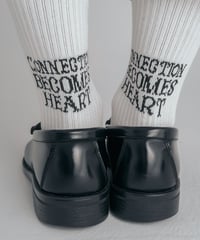 "CBH" jacquard socks (White)