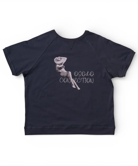 obscured beauty tee(dusty navy)