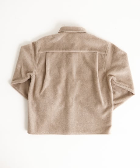 micro fleece shirt jacket  (Beige)