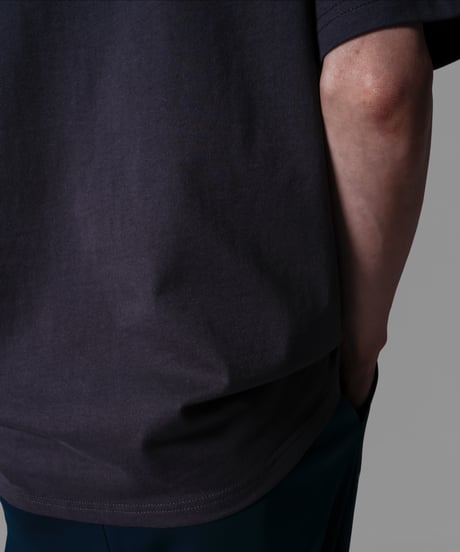 key logo print tee(charcoal)