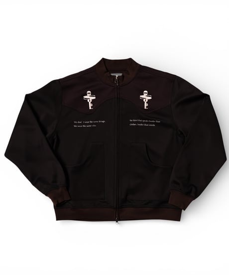 key logo western track jacket(black)