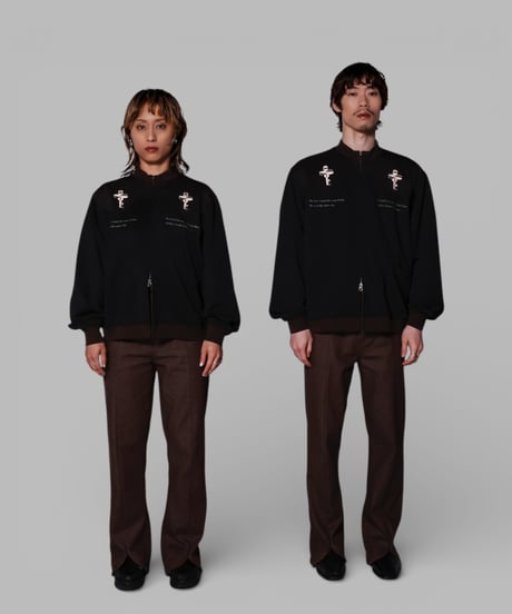 key logo western track jacket(black)