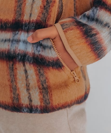 reversible boa jacket (Multi brown)