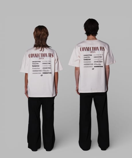 CONNECTION FES Print tee(white)