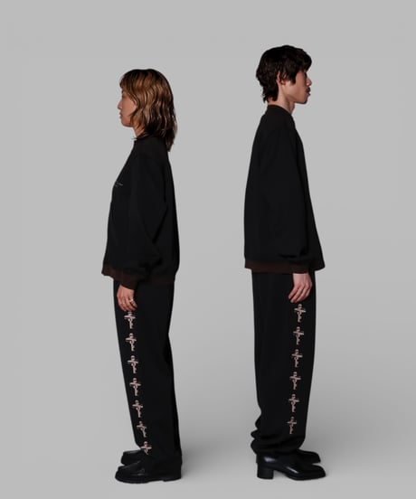 key logo western track jacket(black)