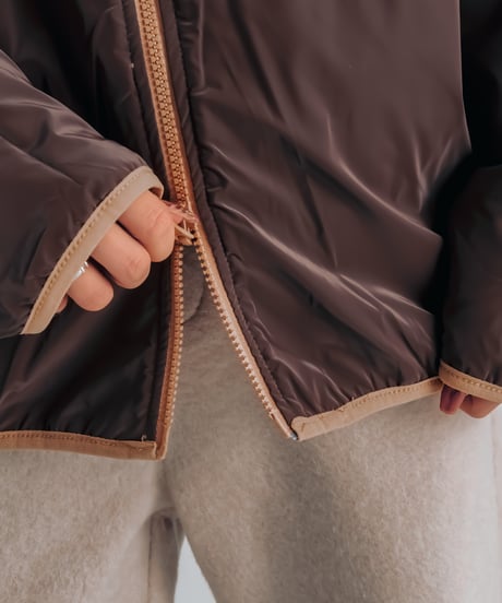 reversible boa jacket (Multi brown)
