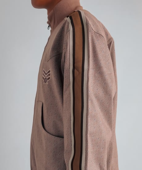 multicolored rib western track jacket (Multi beige)