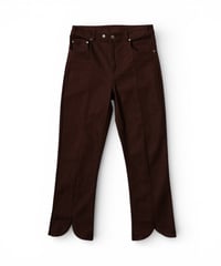 petal stretch  denim pants(brown)