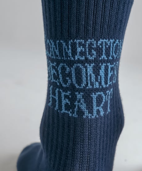 "CBH" jacquard socks (Navy)