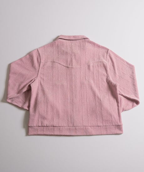 comfortable western jacket(smoke pink)