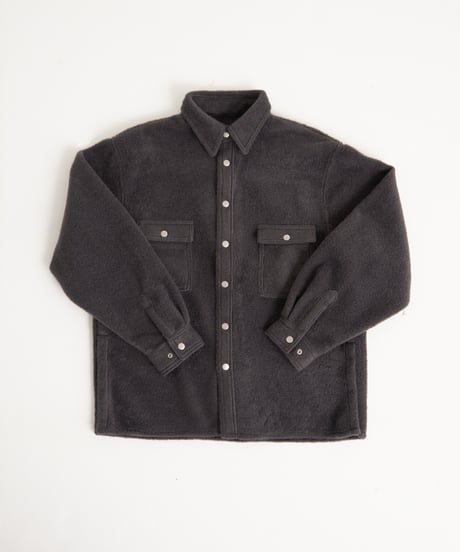 micro fleece shirt jacket (D.Gray)