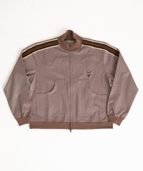 multicolored rib western track jacket (Multi beige)