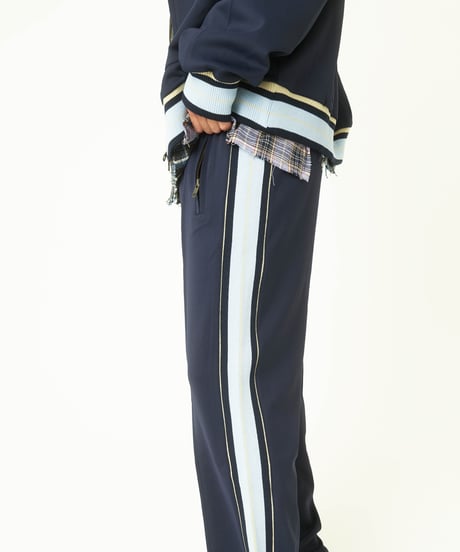 Multi Color Side Rib Pants (navy)