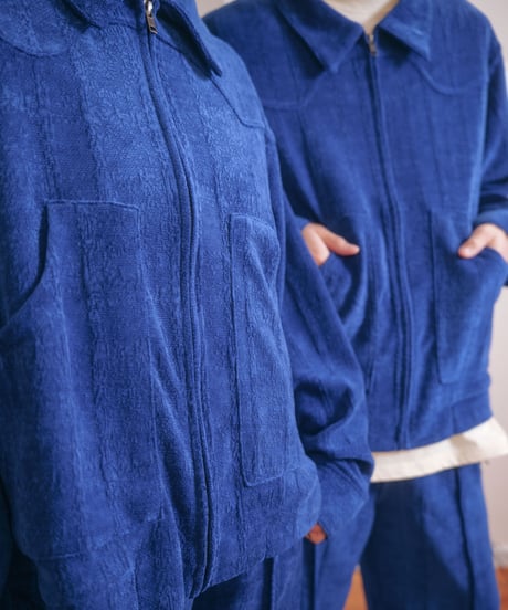 comfortable western jacket(blue)