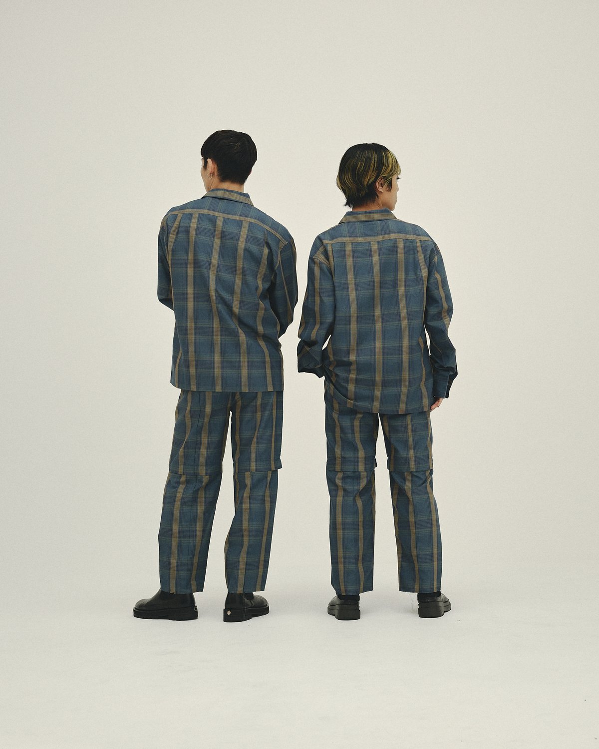 maison mill OPEN COLLAR SHIRTS グレーチェック maison mill OPEN COLLAR SHIRTS グレーチェック maison mill OPEN