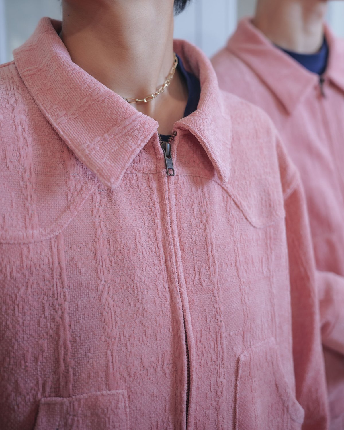 comfortable western jacket(smoke pink) | osolo