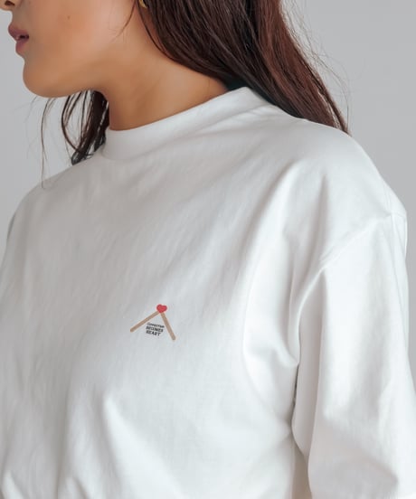 matchstick print tee (White)