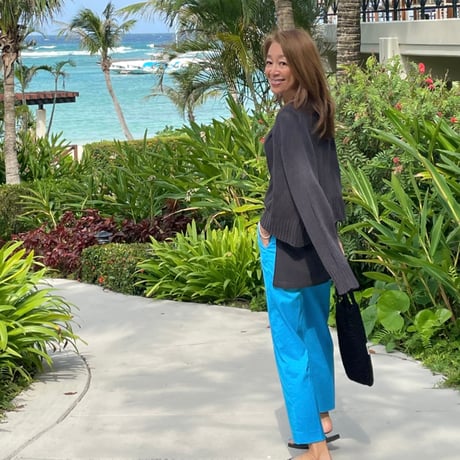 リネン 混カーディガン