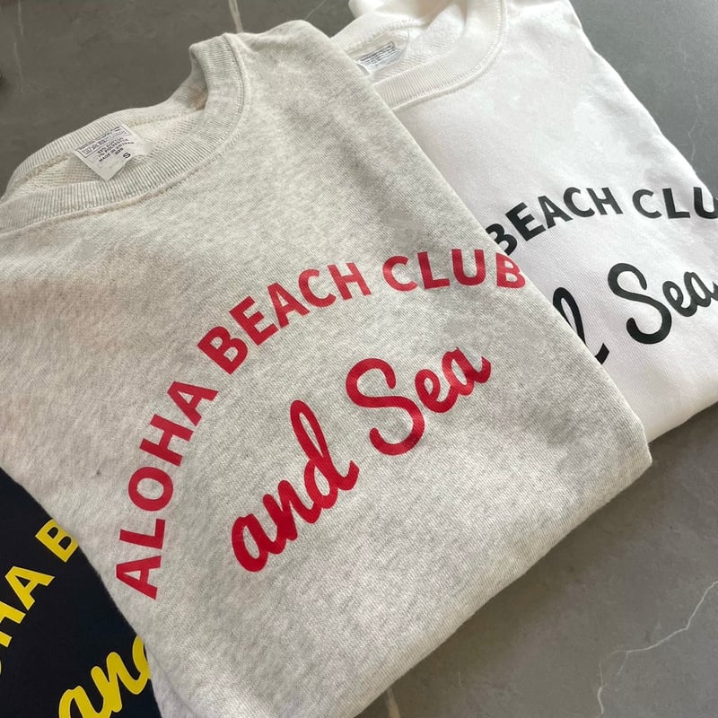 ALOHA BEACH CLUB ライトトレーナー | and Sea