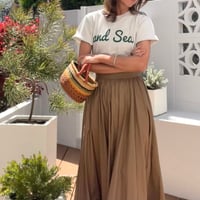 and Sea グリーンロゴ半袖Tシャツ