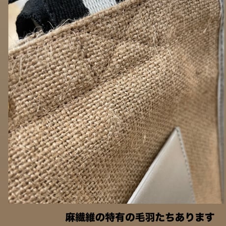 SMILEYリネントート　ストラップ付き