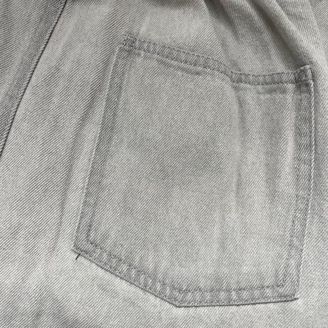 ライトグレーデニムロングスカート