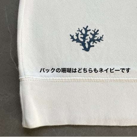 珊瑚柄　ライトトレーナー