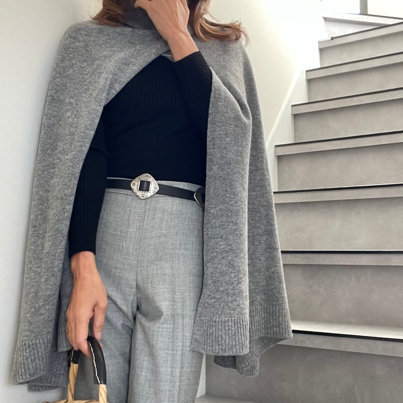 ニットポンチョ | and Sea