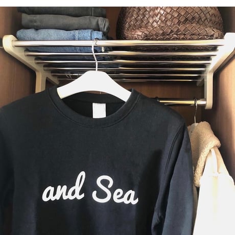 and Sea ライトトレーナー(ブラック）