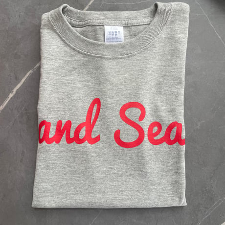 and Sea レッドロゴ半袖T