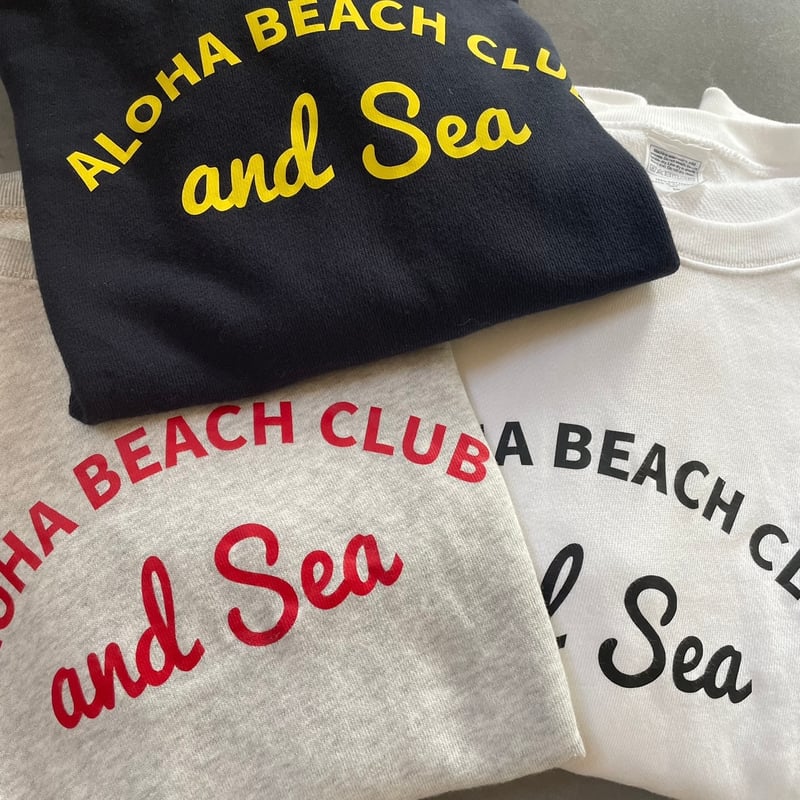 ALOHA BEACH CLUB ライトトレーナー | and Sea