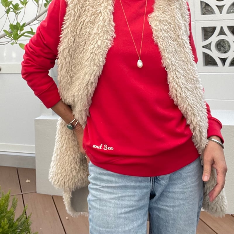 sea aloha様ベージュ翌日発送 and Sea ALOHA（腕） ミニロゴライトトレーナー | and Sea