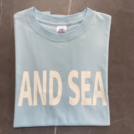 AND SEA　ホワイトロゴ半袖T