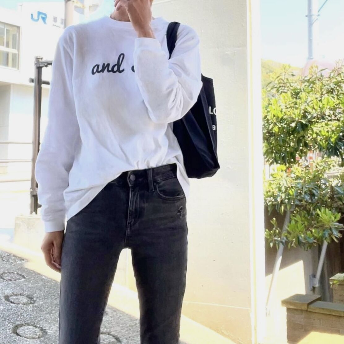 and Seaロゴ ロングTシャツ | and Sea
