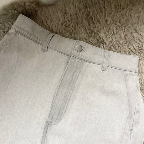 ライトグレーデニムロングスカート