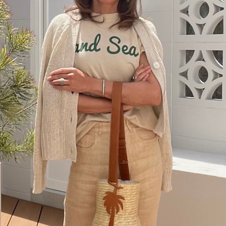 and Sea グリーンロゴ半袖Tシャツ