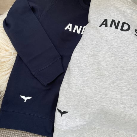 AND SEA ホエール(裾)ライトトレーナー