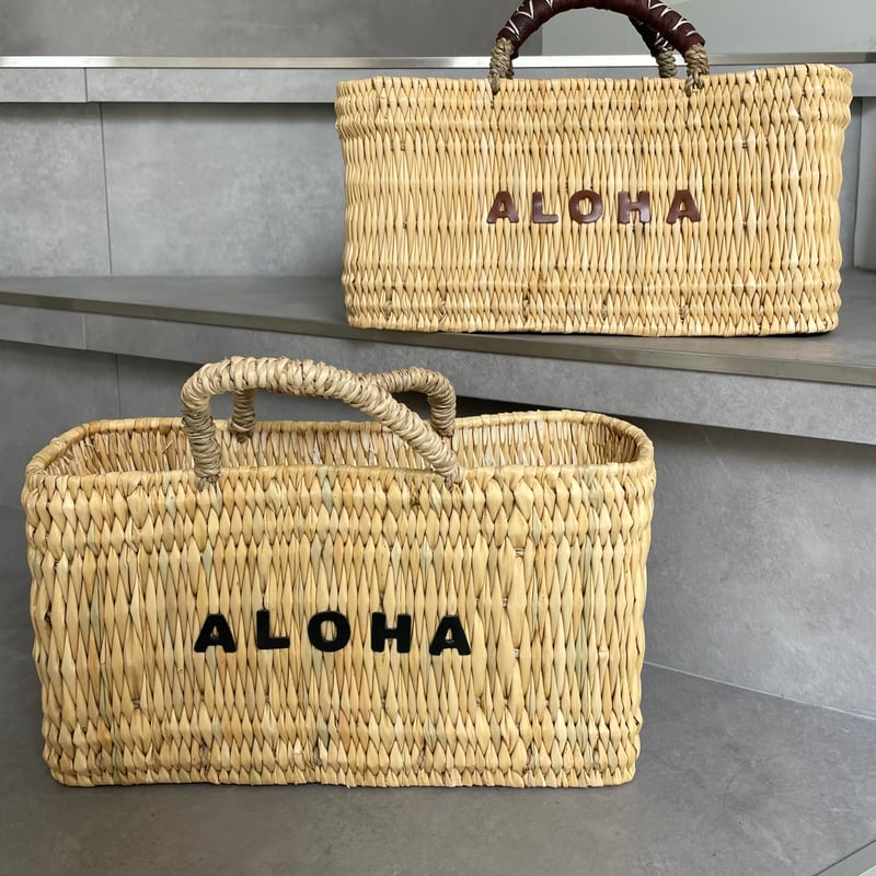 alohana様 オーダーカゴ完成品 ALOHA 横カゴ | and Sea