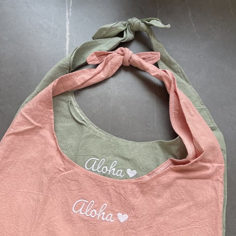 aloha&珊瑚 コットンbag
