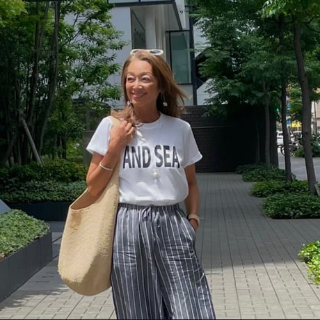 AND SEA ブラックロゴ半袖T