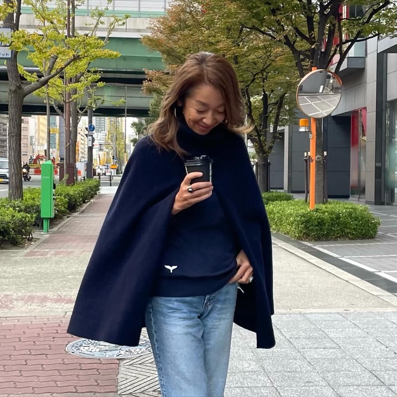 ニットポンチョ | and Sea