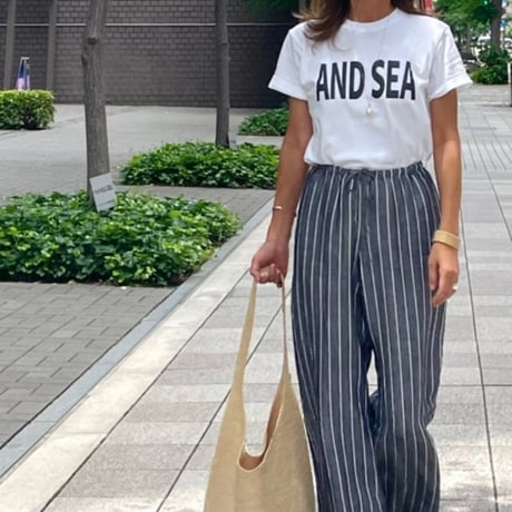 AND SEA ブラックロゴ半袖T