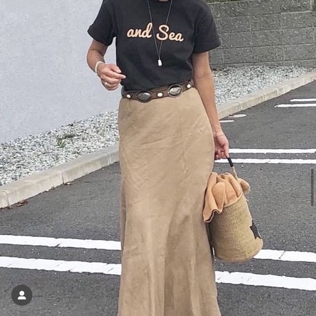 and S ea キャメル ロゴ Tシャツ
